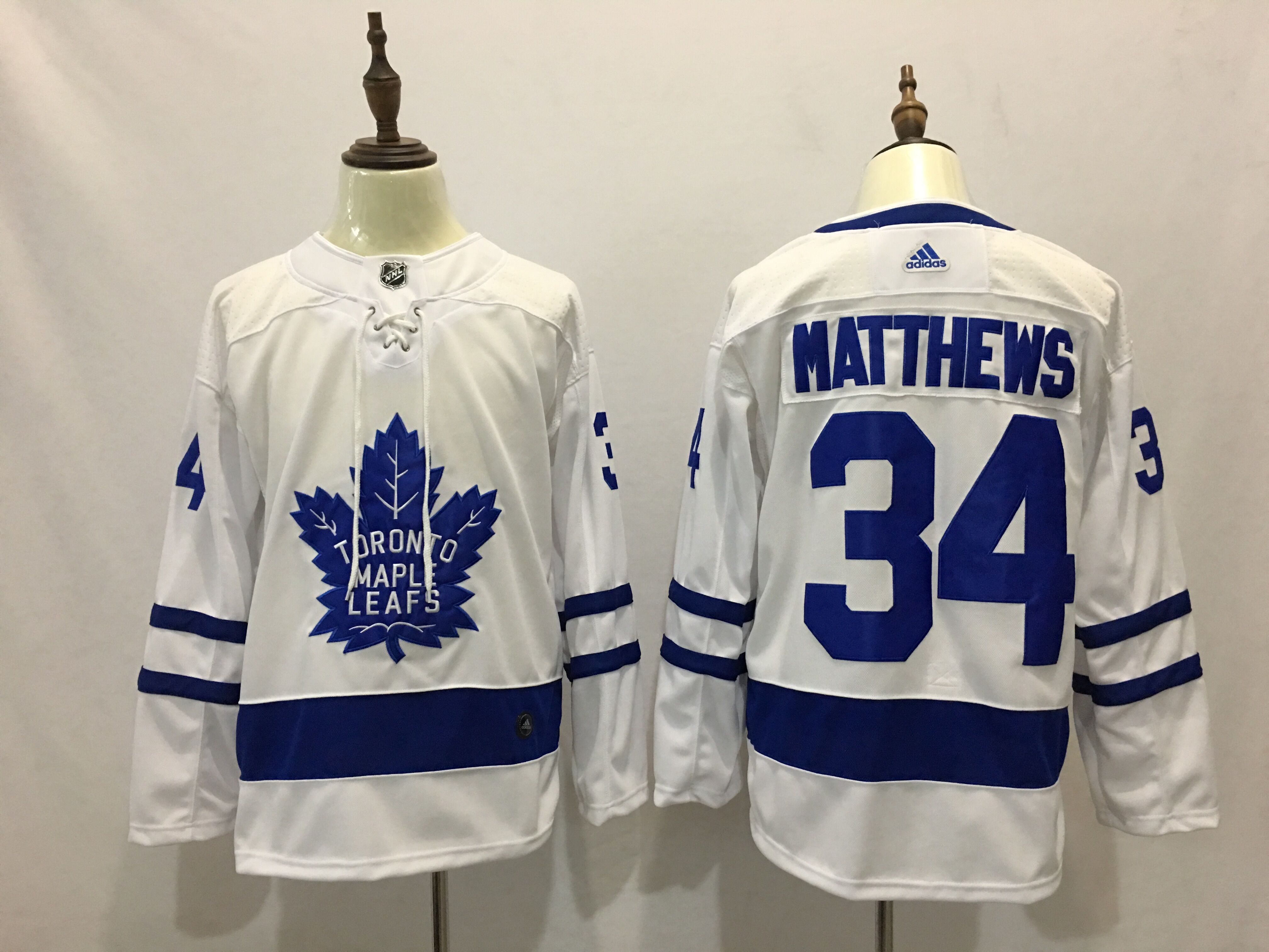 Men Toronto Maple Leafs 34 Auston Matthews White Adidas Hockey Stitched NHL Jerseys